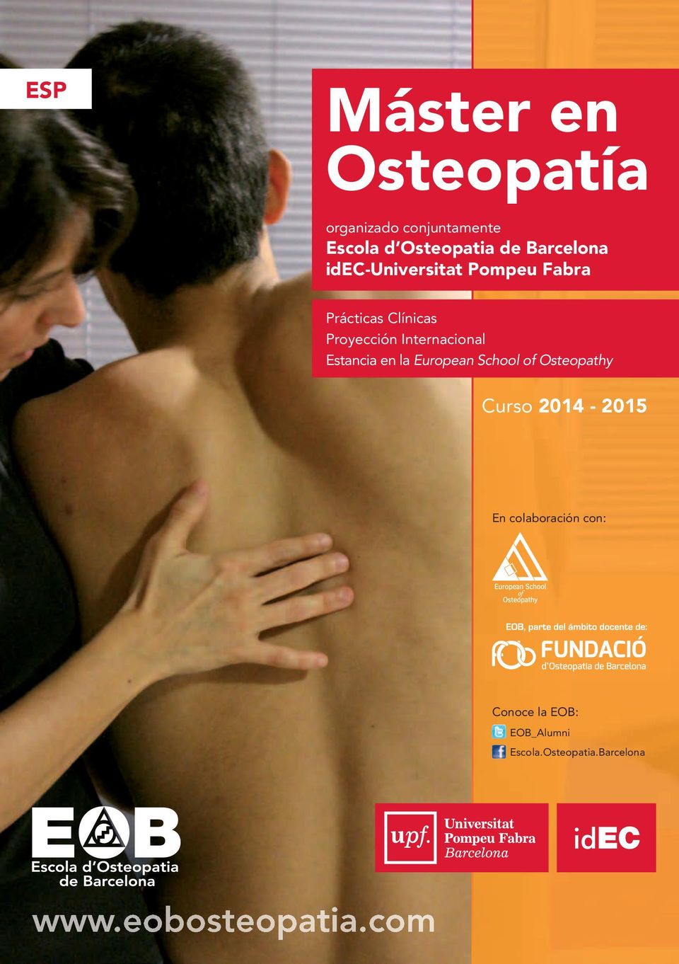 Internacional Estancia en la European School of Osteopathy Curso