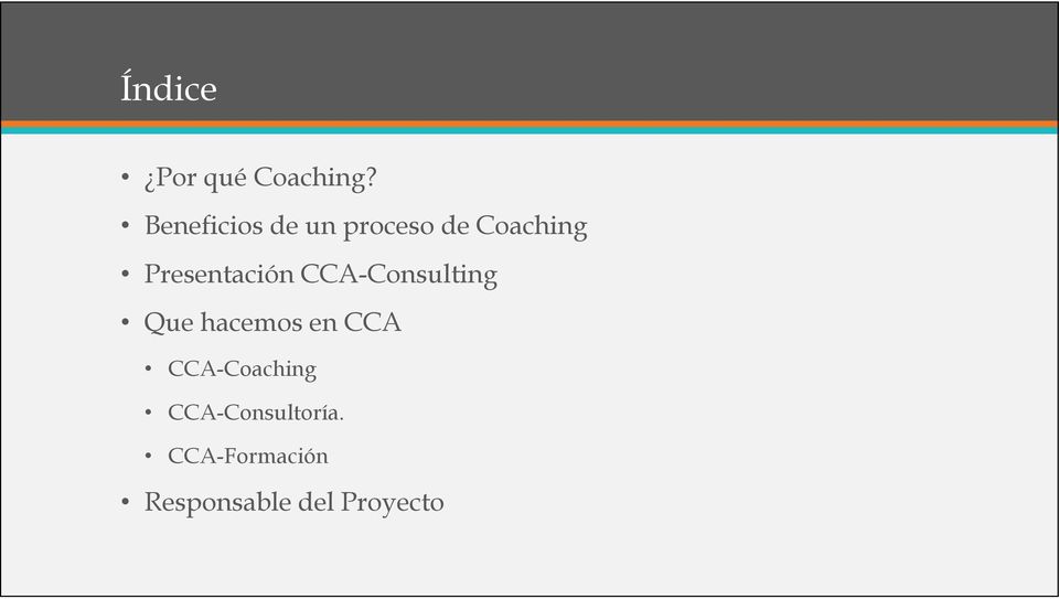 Presentación CCA-Consulting Que hacemos en