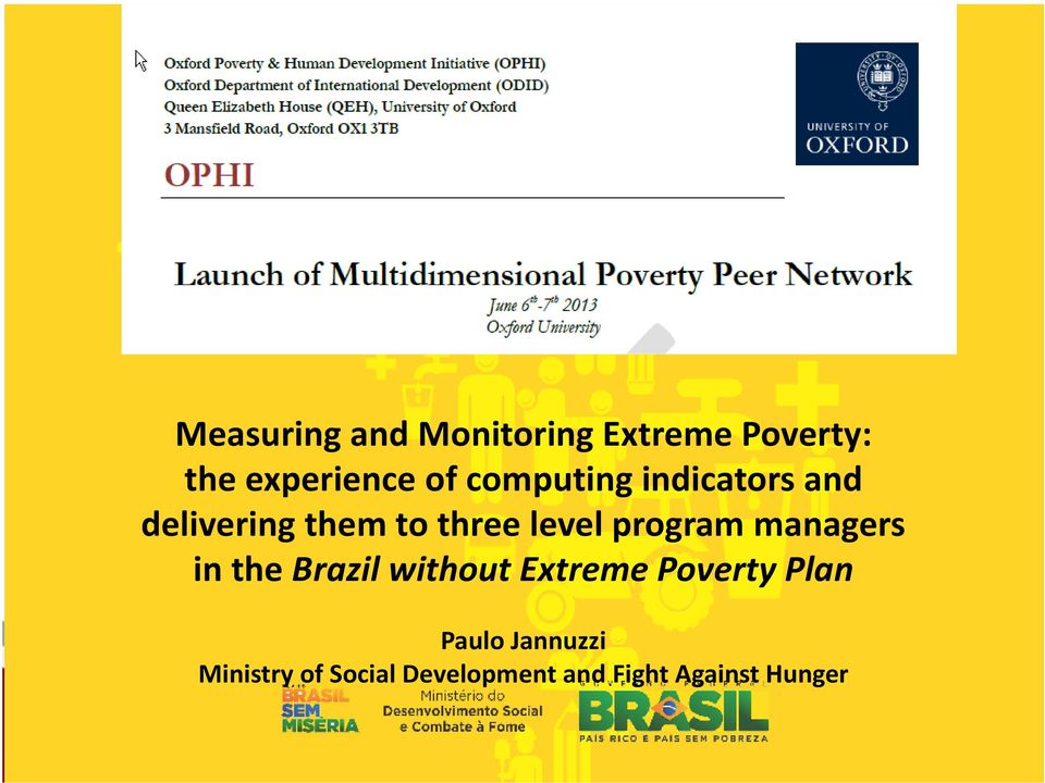 program managers in the Brazil without Extreme Poverty Plan