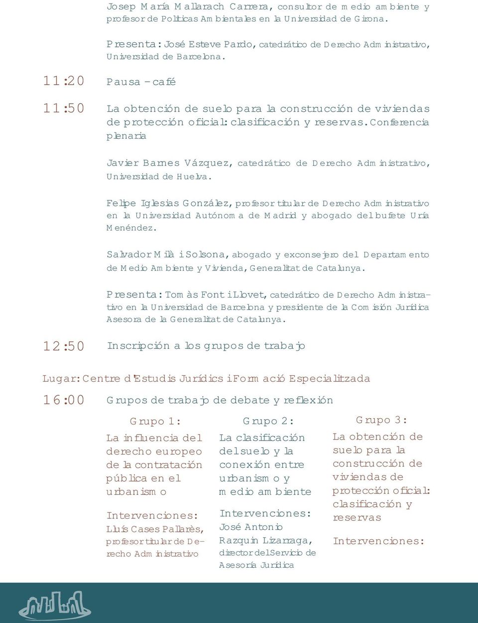 Conferencia plenaria Javier Barnes Vázquez, catedrático de Derecho Administrativo, Huelva.