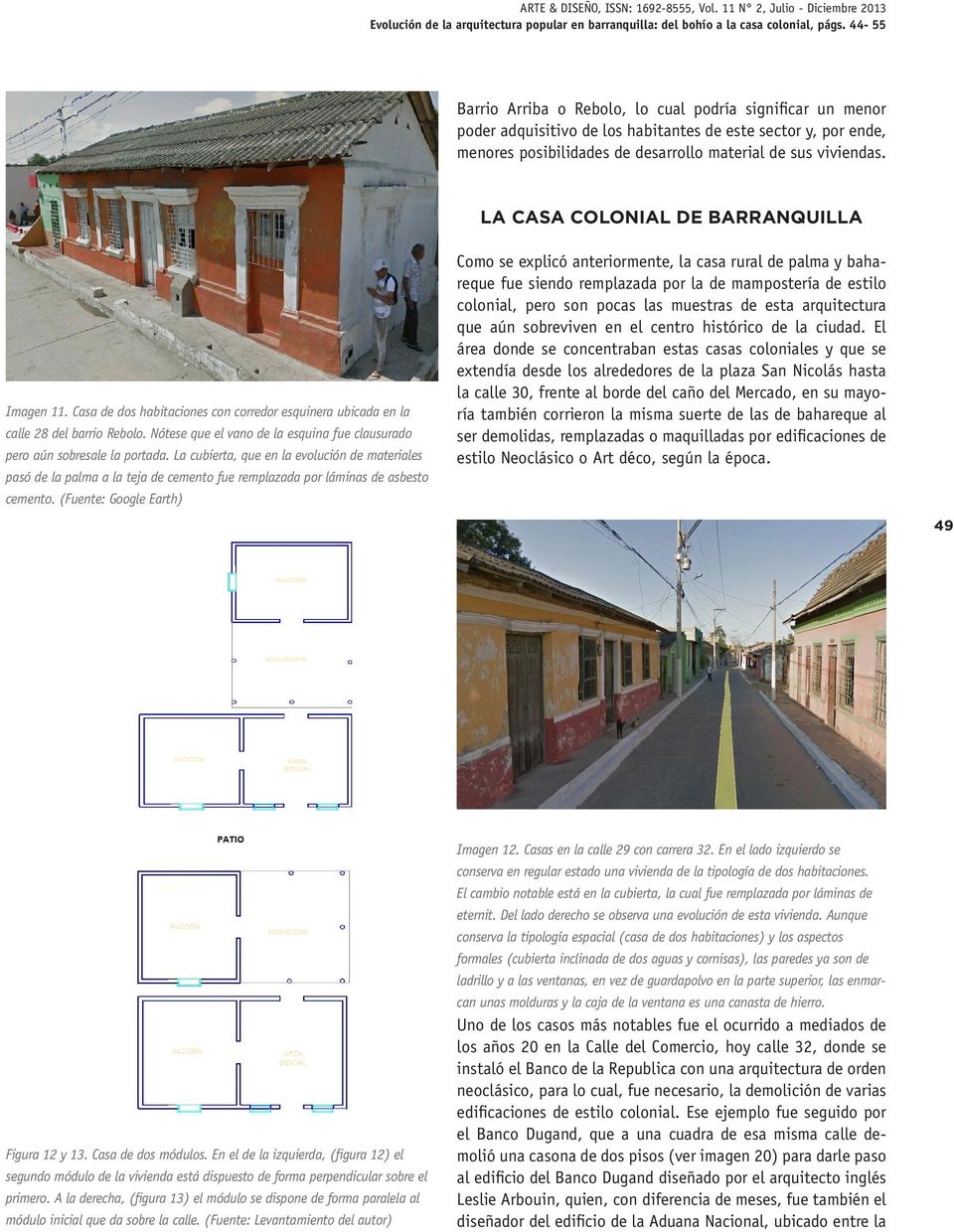 Evolucion De La Arquitectura Popular En Barranquilla Del Bohio A