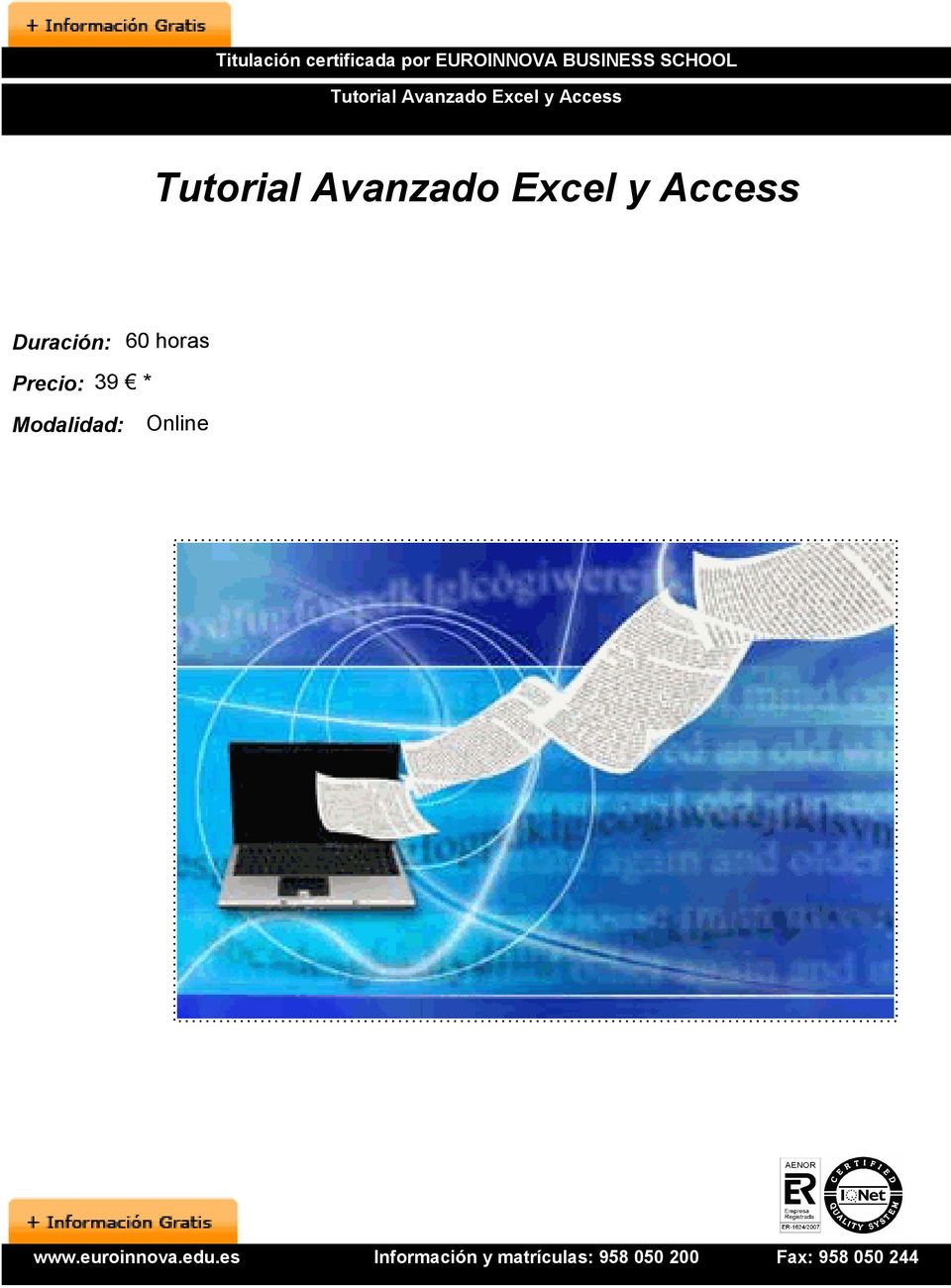 Access Tutorial Avanzado Excel y Access