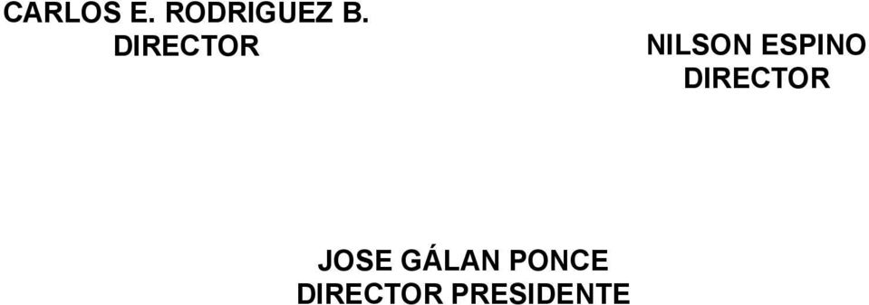 DIRECTOR JOSE GÁLAN