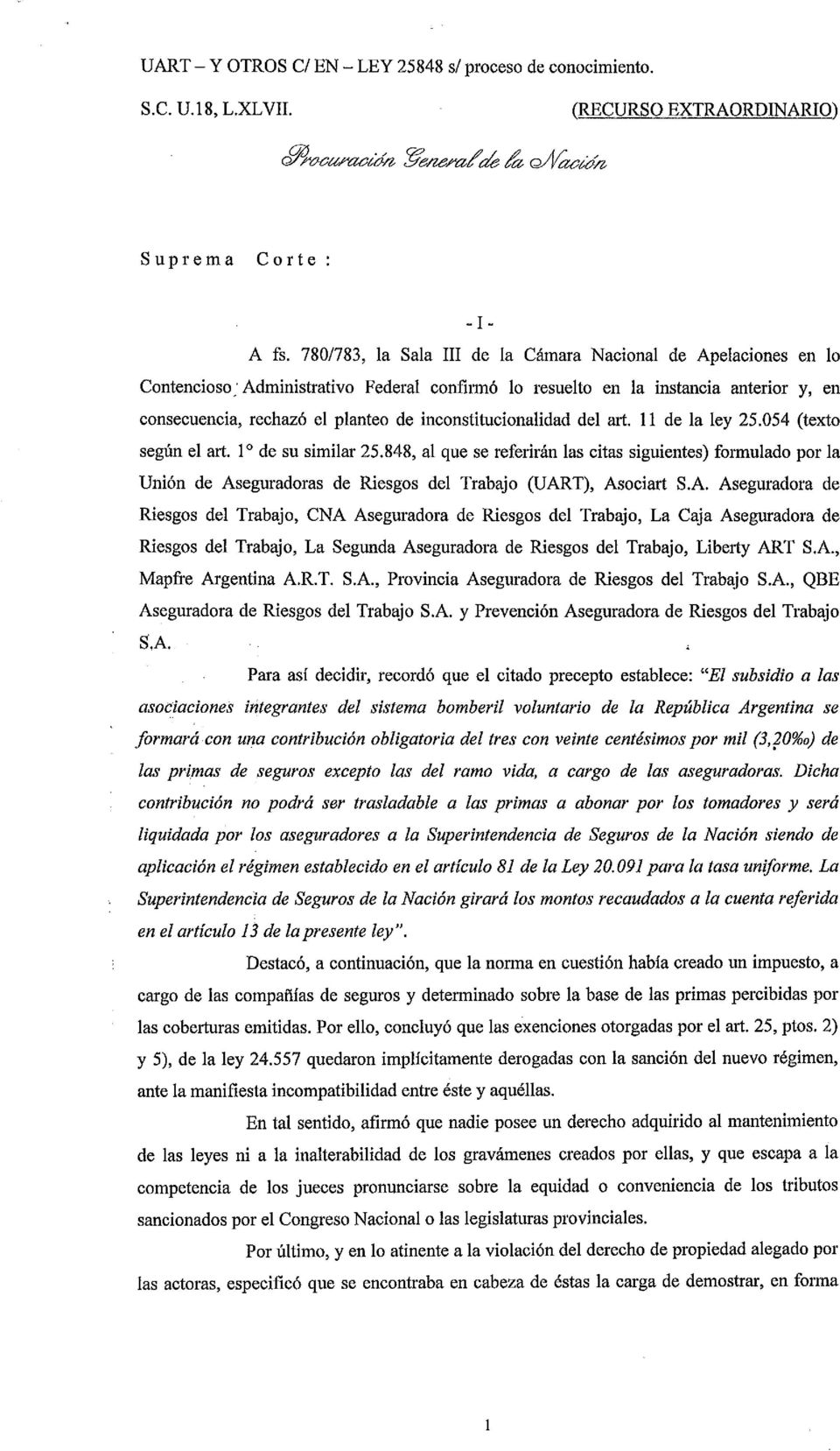 inconstitucionalidad del arto 11 de la ley 25.054 (texto según el arto 10 de su similar 25.