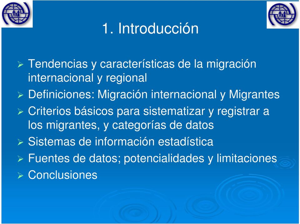 para sistematizar y registrar a los migrantes, y categorías de datos Sistemas