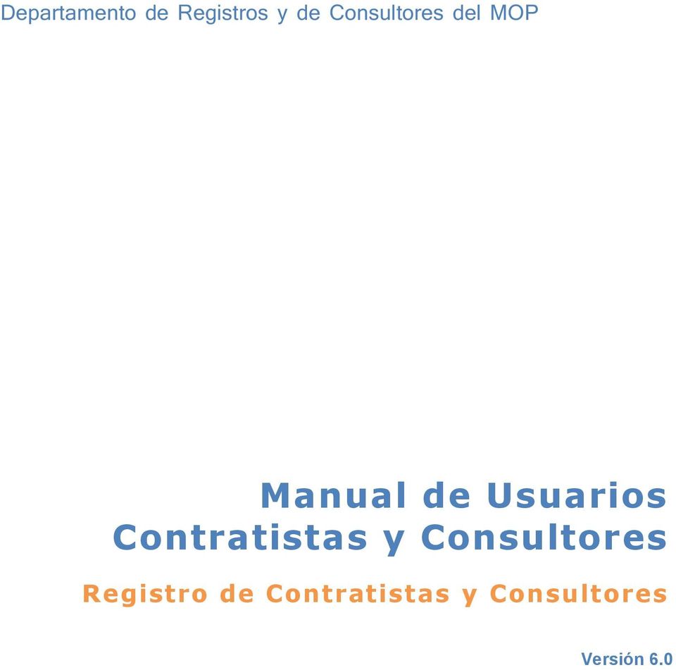 Usuarios Contratistas y Consultores