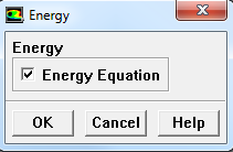7.2.10. Modelo energético Mediante este modelo se activa o desactiva la ecuación de la energía.