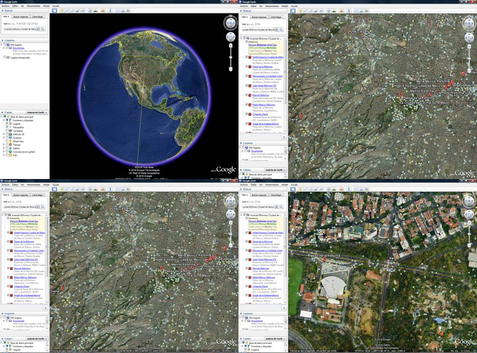 2. Conociendo interfaz de Google Earth.