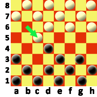 SALTAR Y ELIMINAR Si un jugador puede moverse de forma que salte por encima de una ficha adyacente de su oponente y colocarse en un espacio vacío, ese jugador captura la ficha de su oponente y la