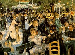 CLAUDE RENOIR Le Bal au Moulin de la Galette Museo de Orsay, París. Renoir, ofrece una interpretación más sensual del impresionismo, más inclinada a lo ornamental y a la belleza.