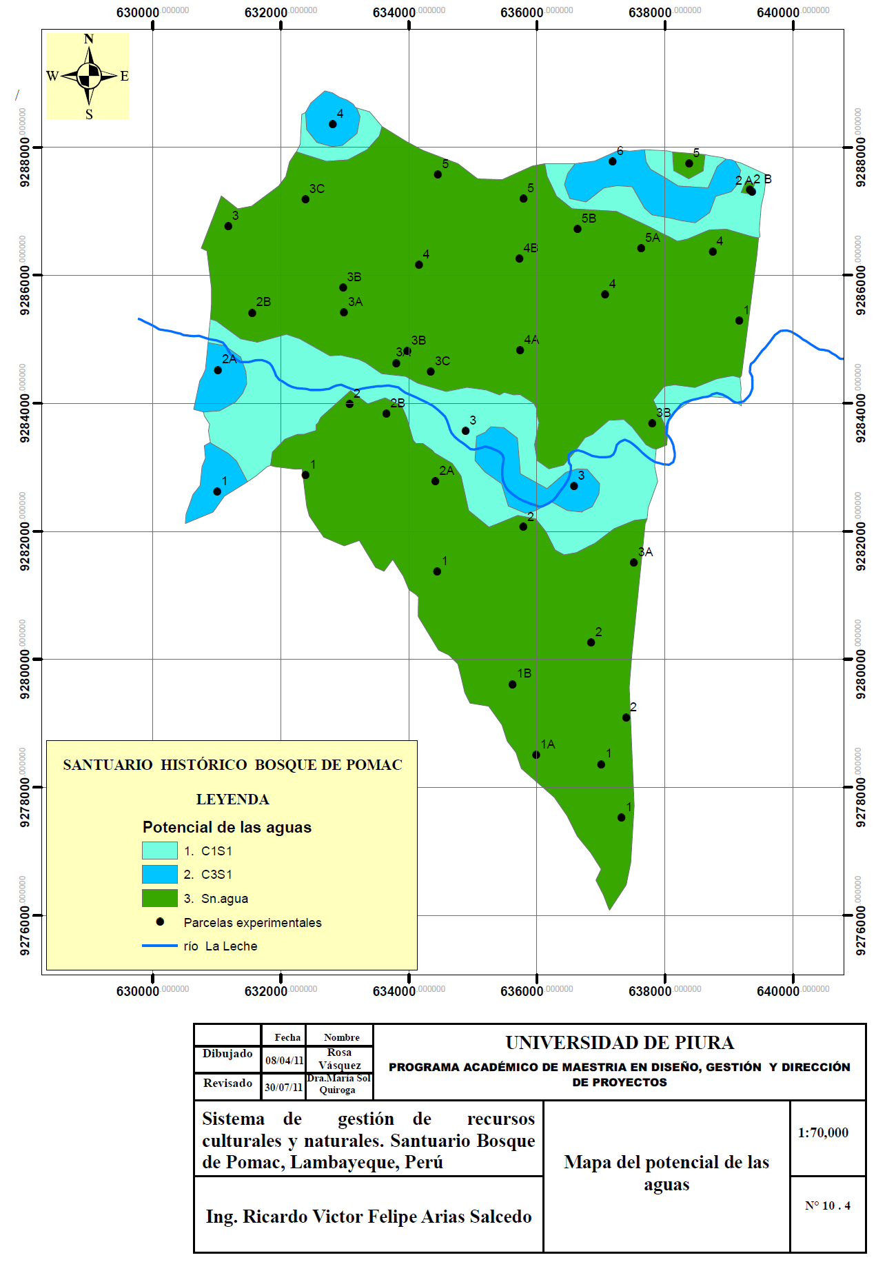 Mapa Nº 21: Mapa del potencial de las aguas Dos fuentes de agua: superficial y