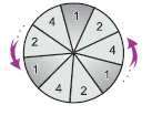 6. Uno de los nuevos juegos que ha llegado a la feria es "Ruleta", el cual consiste en lanzar cuatro dardos, en cuatro lanzamientos a un tablero circular mientras gira, desde una distancia aproximada