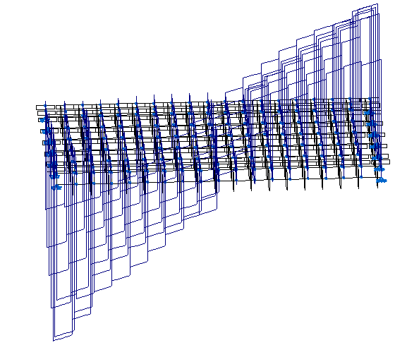 106 Cálculo del tablero de un puente de vigas prefabricadas para uso carretero 5.5 Corrección de las envolventes de esfuerzos obtenida.