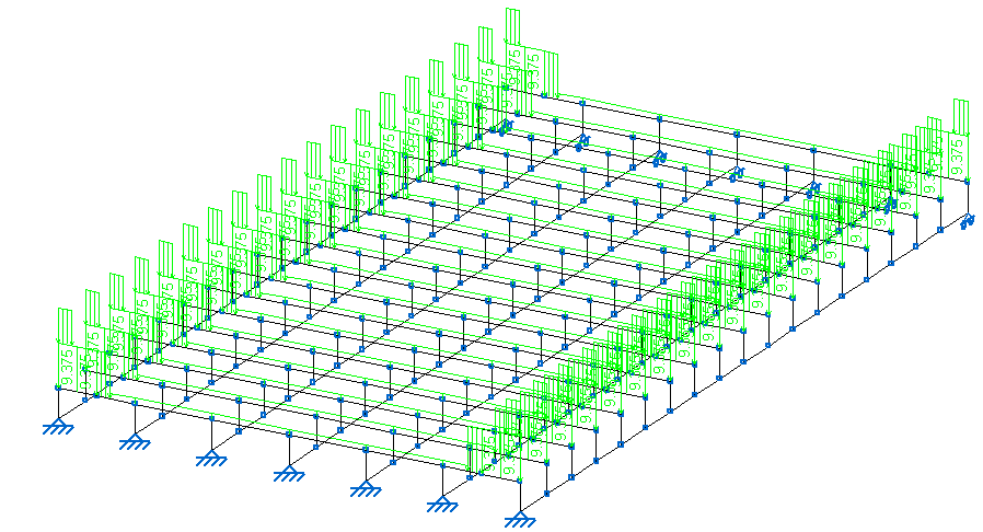 76 Cálculo del tablero de un puente de vigas prefabricadas para uso carretero Figura 67: Cargas muertas en Cype. 5.3.