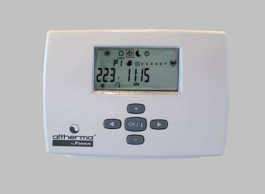 Termostato programador frío / calor a tres hilos. EKRTW Control de temperatura de la habitación, basado en las mediciones del sensor interior. Modo de refrigeración y de calefacción.