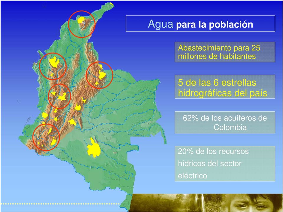 hidrográficas del país 62% de los acuíferos de