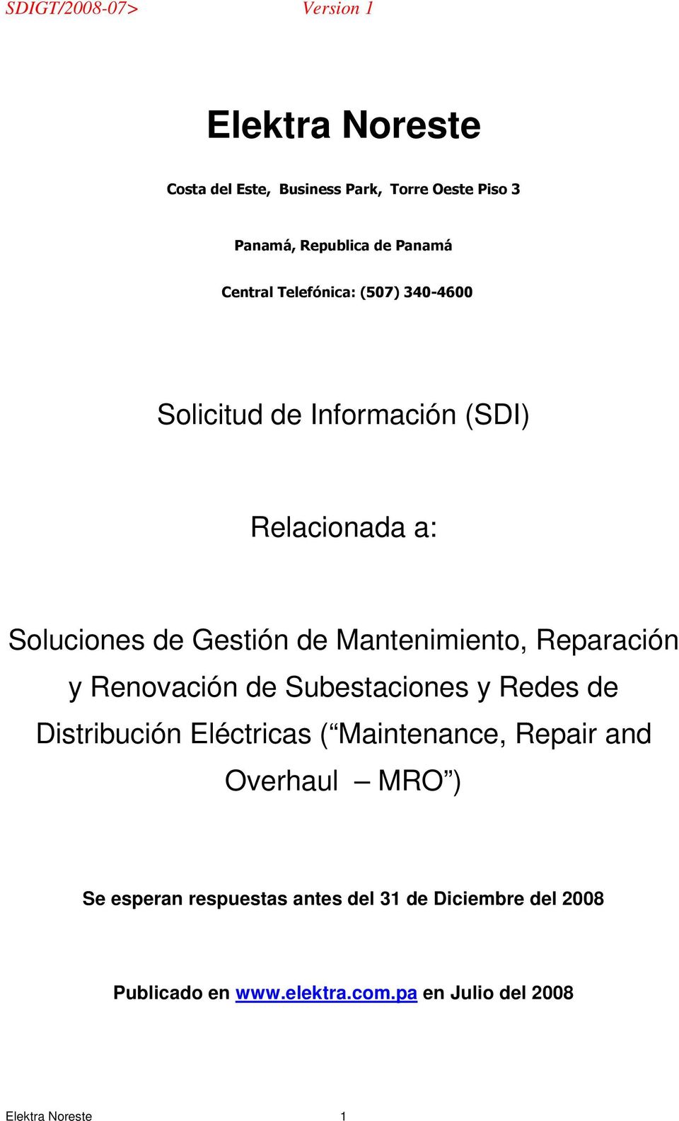 Reparación y Renovación de Subestaciones y Redes de Distribución Eléctricas (
