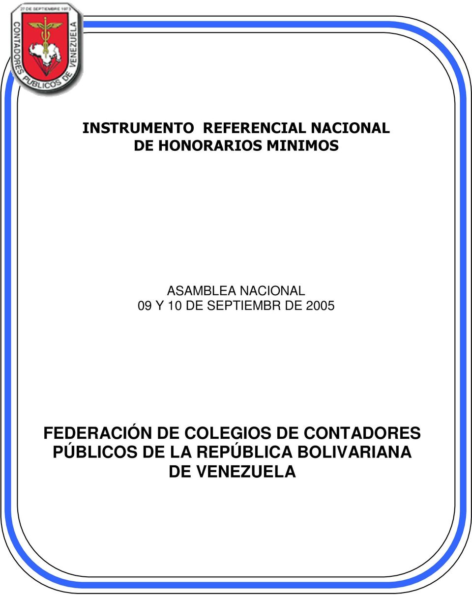 DE 2005 FEDERACIÓN DE COLEGIOS DE CONTADORES