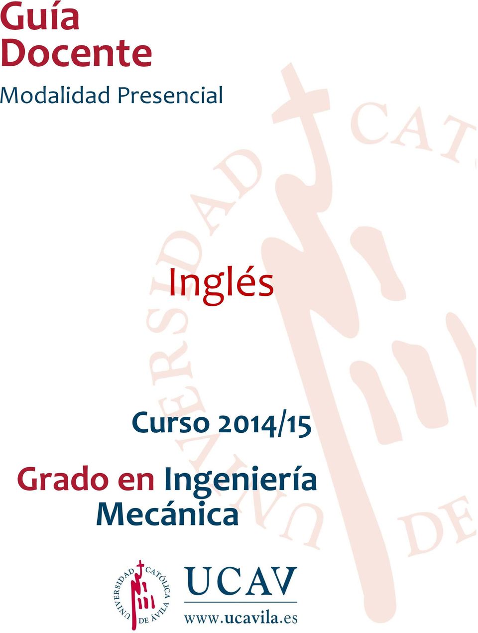 Inglés Curso 2014/15