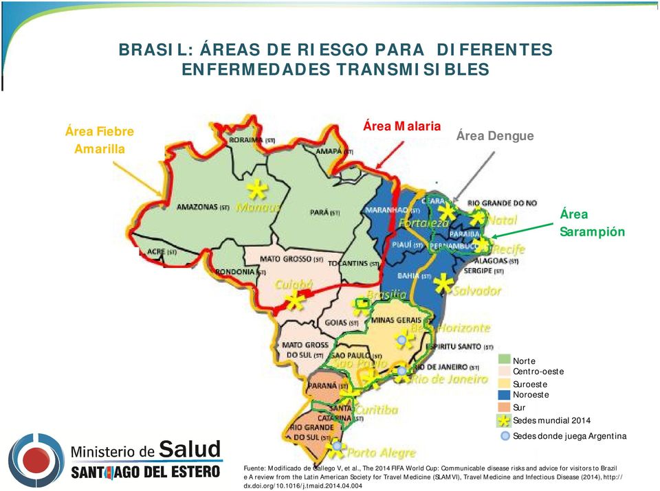 , The 2014 FIFA World Cup: Communicable disease risks and advice for visitors to Brazil e A review from the Latin American