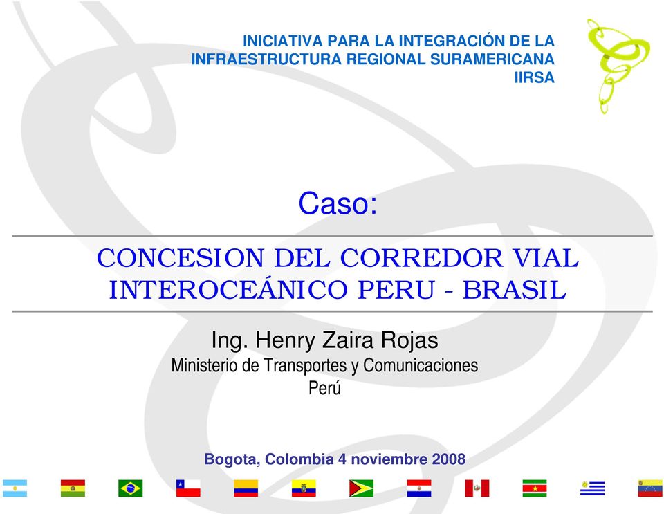 INTEROCEÁNICO PERU - BRASIL Ing.