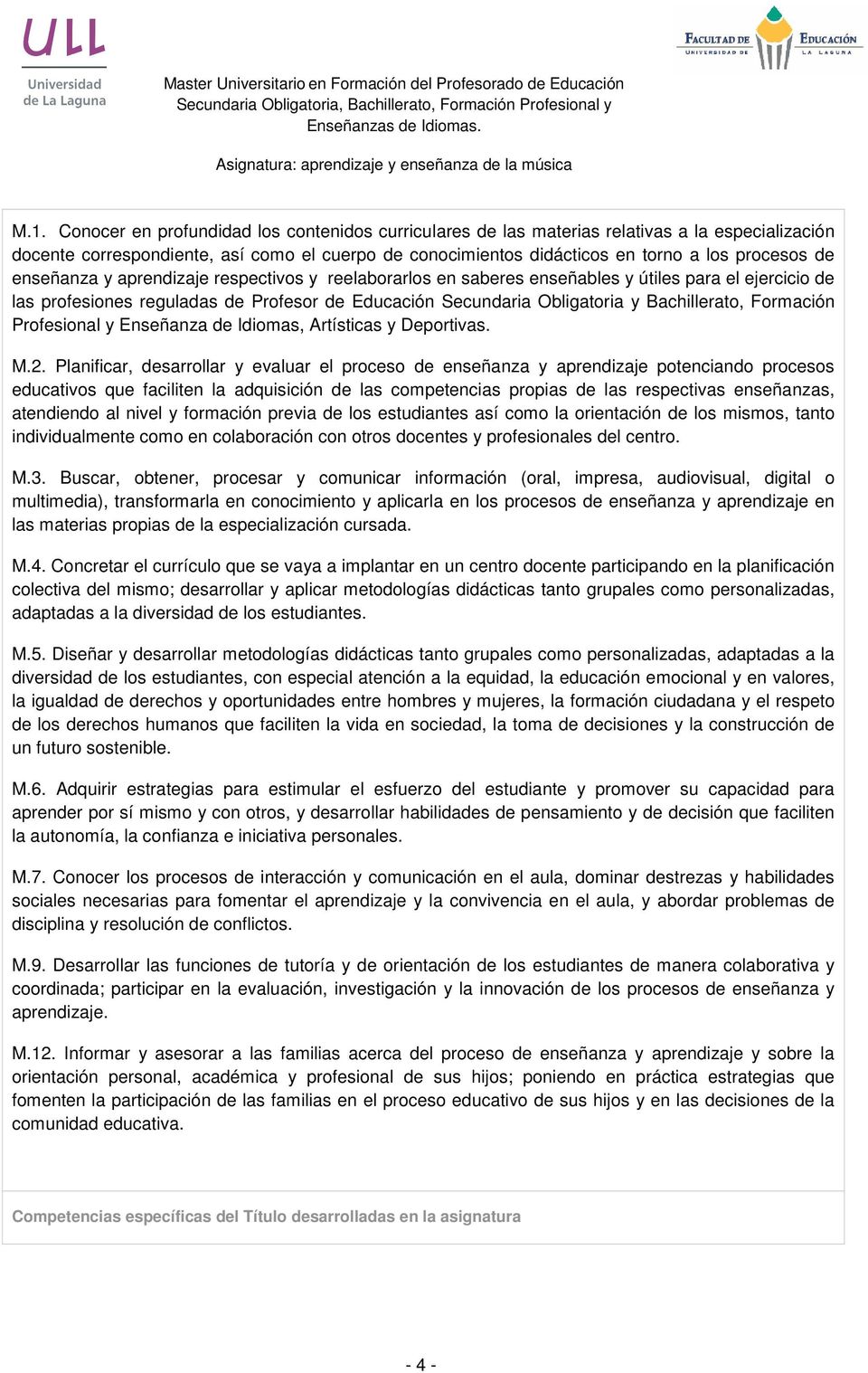 Formación Profesional y Enseñanza de Idiomas, Artísticas y Deportivas. M.2.