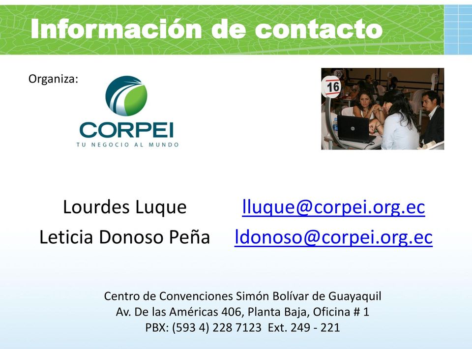 ec ldonoso@corpei.org.