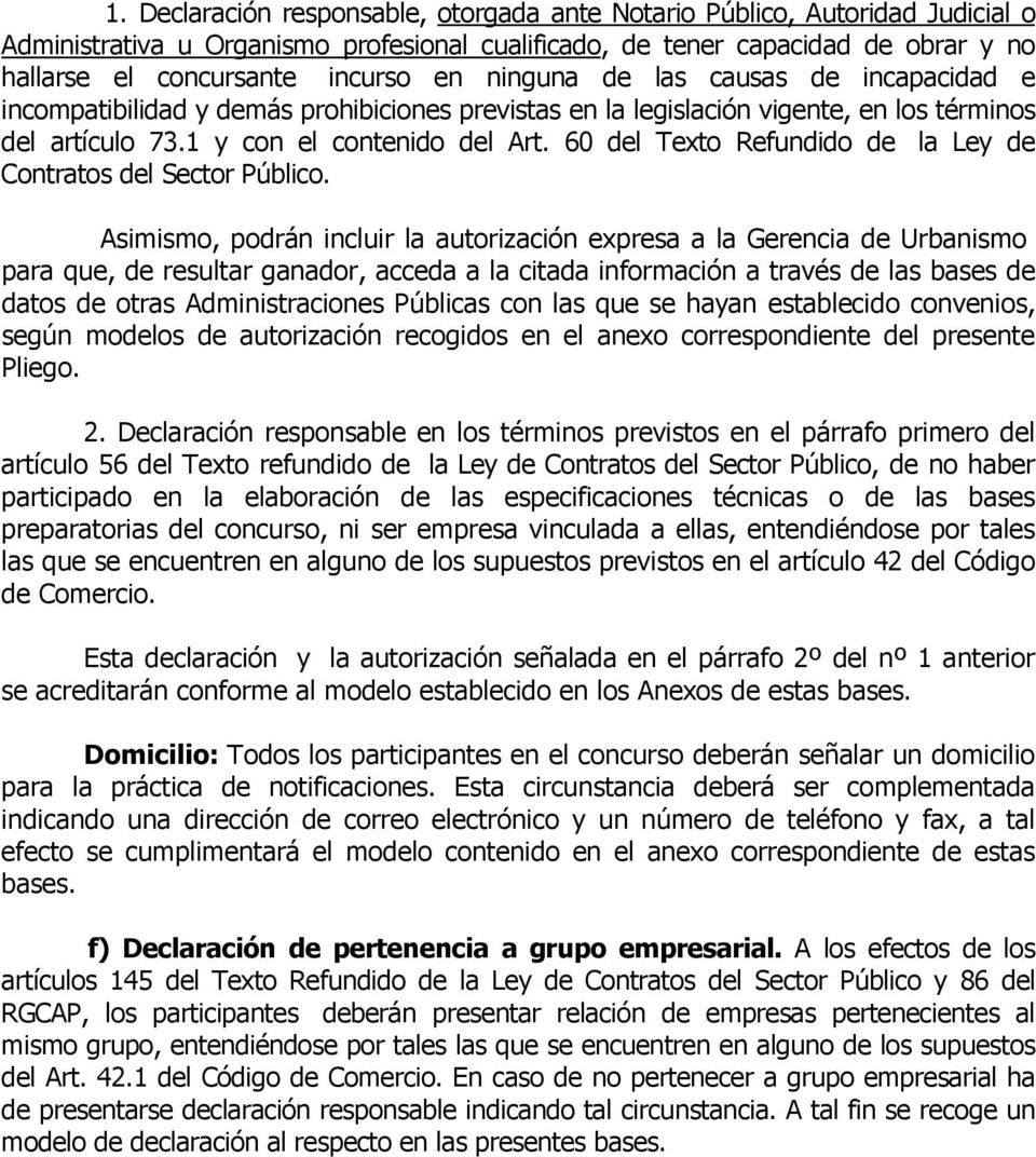 60 del Texto Refundido de la Ley de Contratos del Sector Público.
