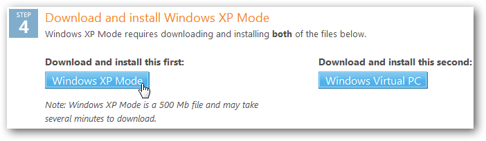 Una de las características más limpias nuevo en Windows 7 orgánico y categorías superiores es el modo de XP, pero no todas las máquinas son capaces de ejecutarlo.