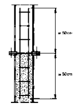 Columnas mixtas Uniones de columnas de perfil tubular relleno de hormigón de un piso a otro Instalación en obra El rellenado de cada sección de columna se lleva a piso a piso a medida que se