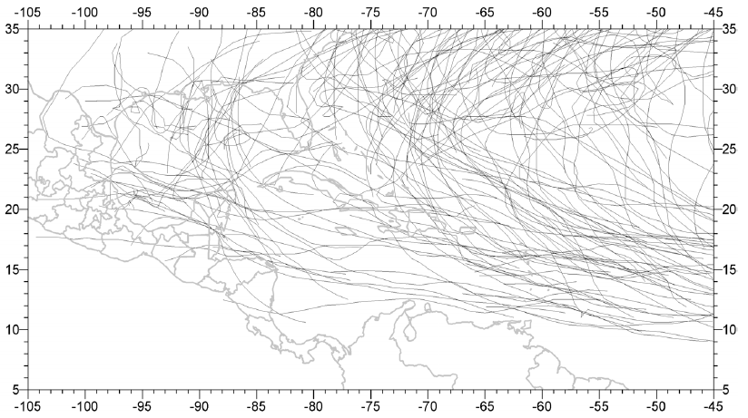 Pronóstico 2012 Categoría Atlántico Primera versión Tormentas Tropicales 6 Huracanes moderados 2 Huracanes intensos 2 Total 10 Fuente: Servicio Meteorológico Nacional (Informe