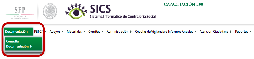 La Instancia Ejecutora consulta los documentos de Contraloría Social elaborados por la Instancia Normativa, los cuales valida la Secretaría de la Función Pública.
