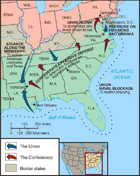 Estrategia Militar del Ejército de la Unión El plan Anaconda Invadir el sur y