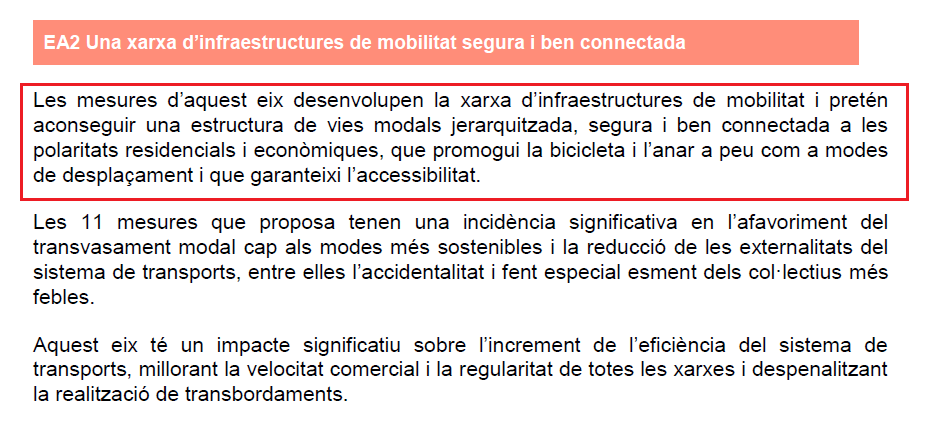 5. Propostes en la xarxa ciclista dels municipis. 5.1.