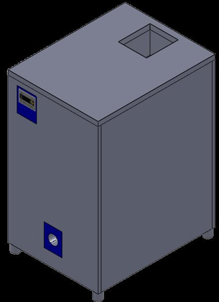 Esquema de funcionamiento Hielo de alimentación fabricado en una máquina independiente.