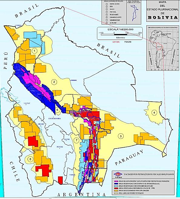 Probabilidad de tamaño de campos de gas natural Tasa de éxito en Bolivia para la zona tradicional gasífera está entre 30 a 35%, es decir, 1 de cada tres pozos puede resultar