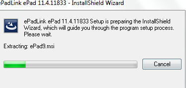 1.3. Para Instalar el pad de firmas. Para realizar la instalación del pad de firmas, siga los siguientes pasos: Descargue el archivo Epad Windows 7 si su pc es Windows 7.