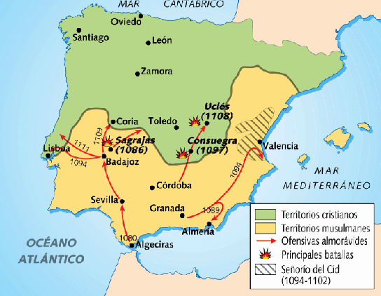 3 La expansión territorial de los siglos XI y XII 3.3. LA CONQUISTA DEL VALLE DEL EBRO - Alfonso I el Batallador, rey de Aragón, conquistó todas las poblaciones importantes del reino musulmán de Zaragoza.
