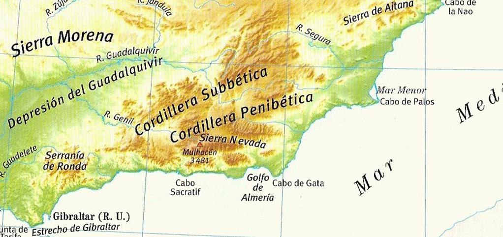 LOCALIZACIÓN: Desde Gibraltar al cabo de la Nao LITORAL: Acantilada (cercanía de las