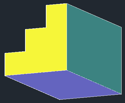 Ejercicio (Dibujar una Gradería): 1. En una Estructura Alambrica 2D y Vista Superior iniciemos dibujando la base de la gradería, un rectángulo de 1.80 x 3.50 metros. 2. Cambiemos a un Estilo Visual Conceptual y Vista Isométrica SO, realicemos el perfil de la figura.