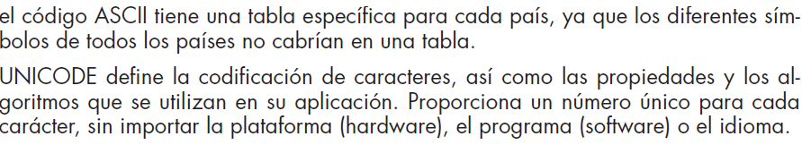 Se escribe Espana porque inicialmente no se incluía la ñ en el código ASCII por ser utilizado en lengua inglesa. 8. Define S.O.