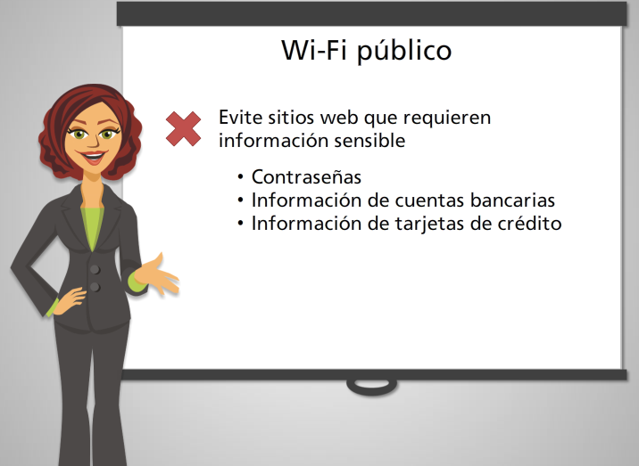 El Wi-Fi gratuito a menudo está disponible en cafeterías, aeropuertos, centros comerciales y otros lugares. Aunque esto es algo práctico, puede ser poco seguro si no tiene cuidado.