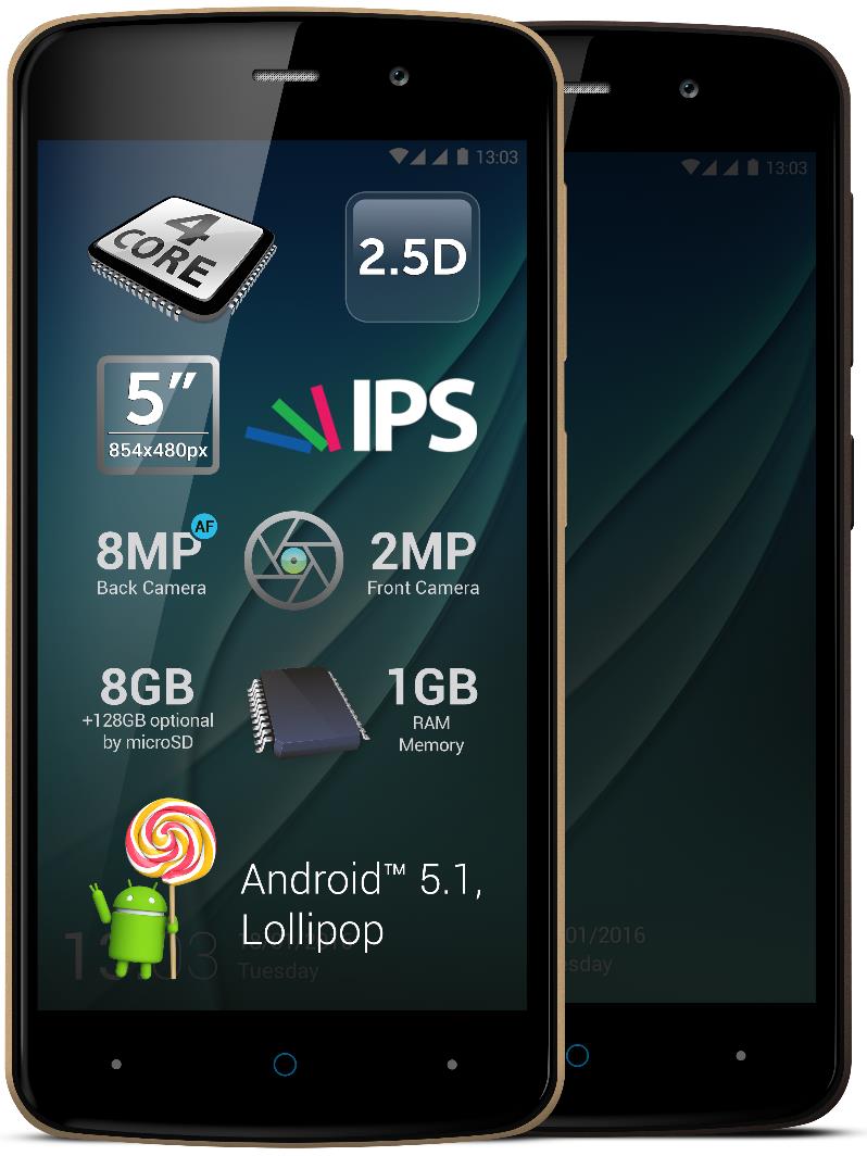 P6 Lite Principales características: Smartphone SIM Dual Procesador: Quad Core de 1,3GHz, Sistema Operativo Android 5.