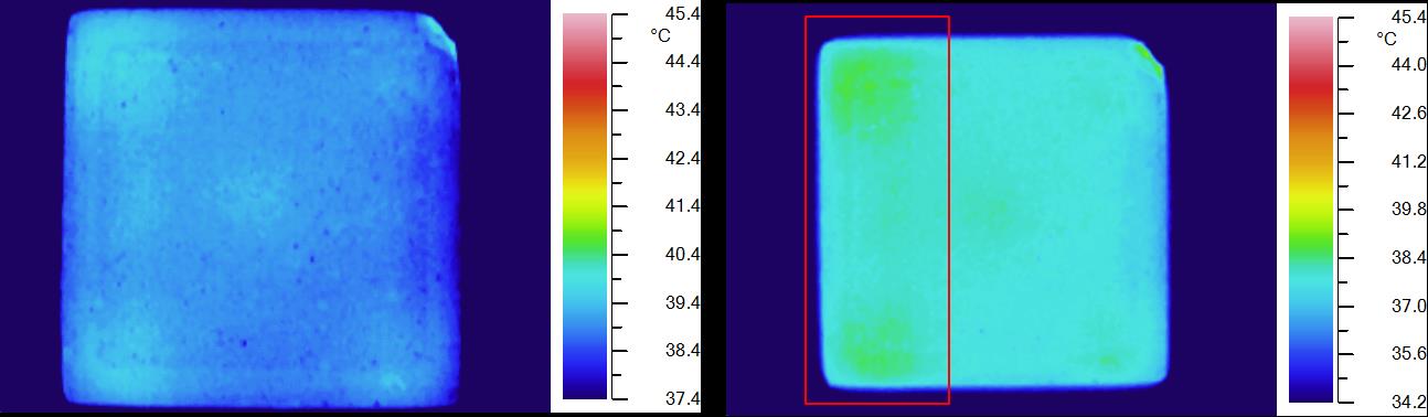 ambientales en que se encontraba el laboratorio al momento de las mediciones termográficas. Se pueden ver las secuencias de imágenes IR en anexo C21. Tabla. 24.