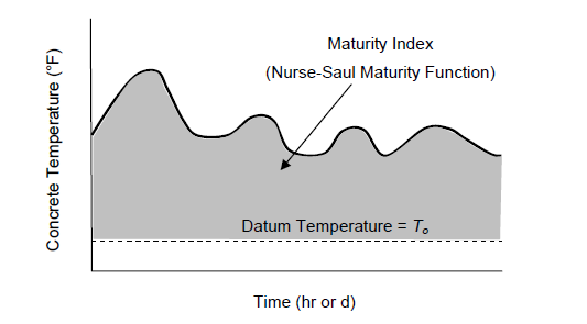 El factor de madurez vs tiempo a partir de la fórmula de Nurse-Saul se