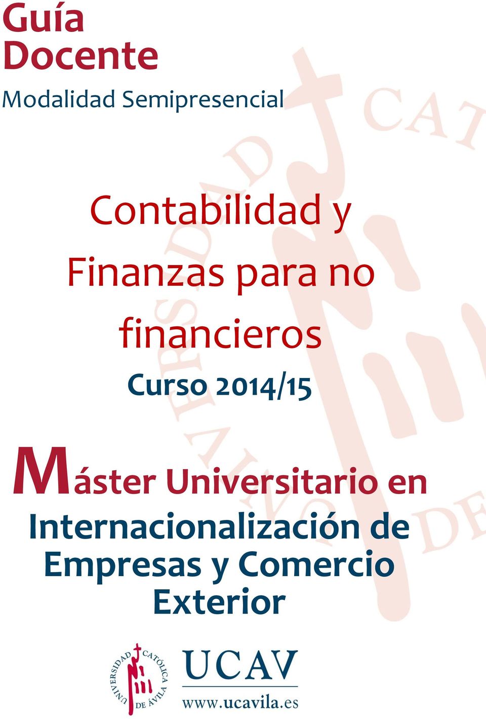 financieros Curso 2014/15 Máster