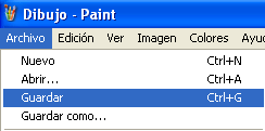 9 6. Clic en Aceptar Al guardar un archivo en Paint la extensión por defecto es.