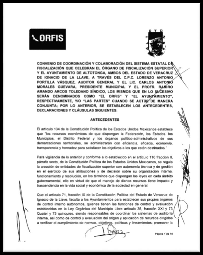 CREACIÓN DEL SISTEMA ESTATAL DE FISCALIZACIÓN (2012) En octubre del 2012, el ORFIS celebra convenios para crear y coordinar el Sistema Estatal de Fiscalización, contribuyendo con el Estado de