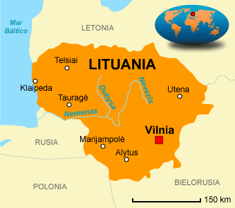 LITUANIA Año de entrada en la UE: 2004 Capital: Vilna Superficie