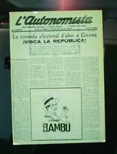 69 ElEmEnTOs museográficos REfEREnCIAlEs: 1. Portada del diario l autonomista. 1 d abril de 1931. Reproducción gráfica. 2.